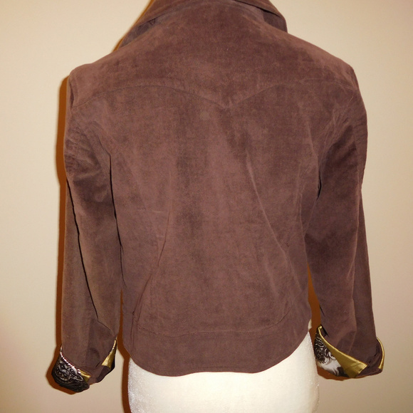 Anthro One Girl Who Brown  Moto Jacket!! - Picture 6 of 6